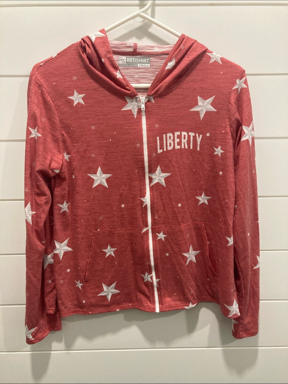 Redshirt 'Liberty' Red Star Zip Hoodie
